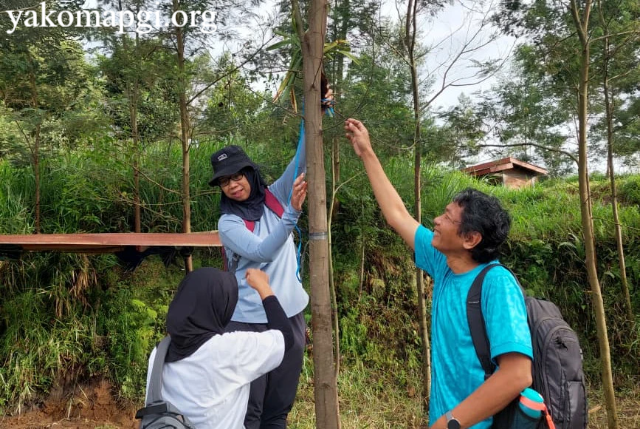 Mahasiswa KKN UGM Tanam Anggrek Langka di Merapi